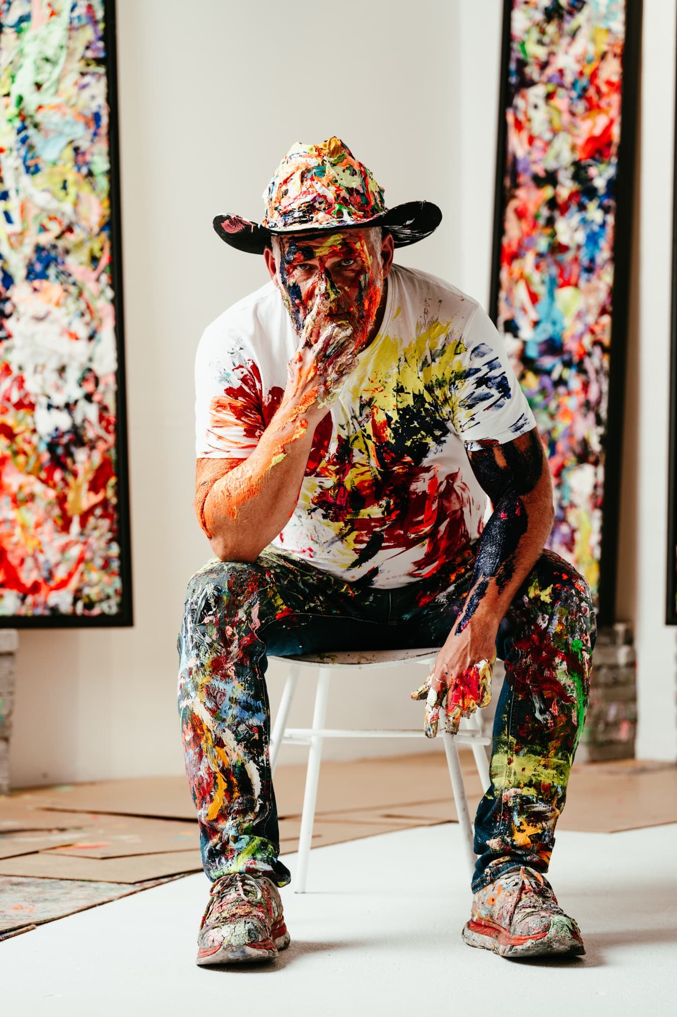 David Bjerre in the studio